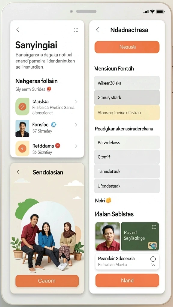 Tampilan antarmuka yang sederhana dan menarik.