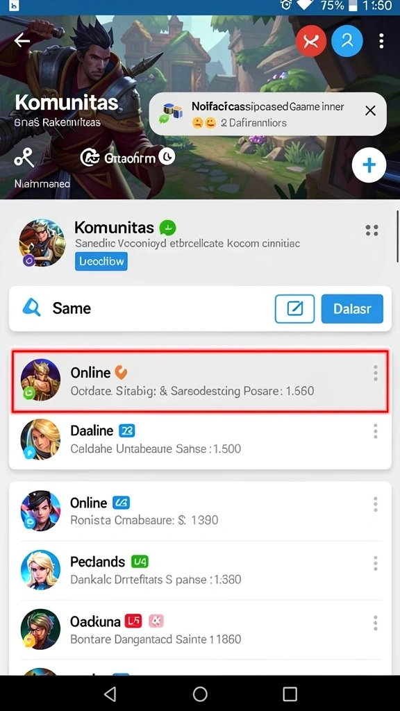 Karakter yang dapat dikustomisasi sesuai preferensi pemain.