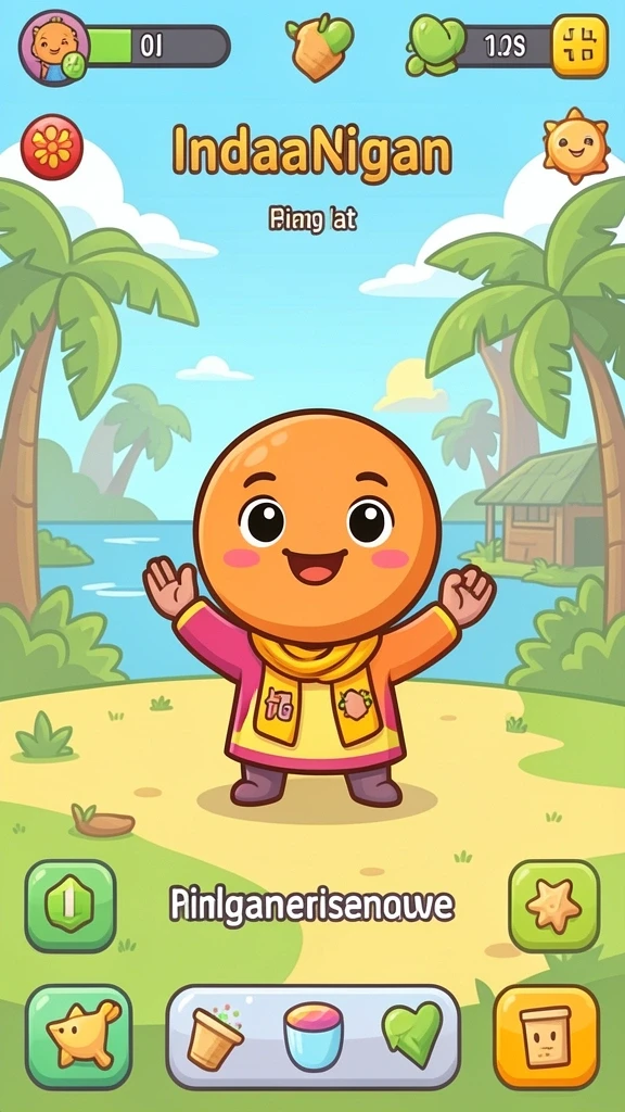 Tampilan awal game yang menarik.