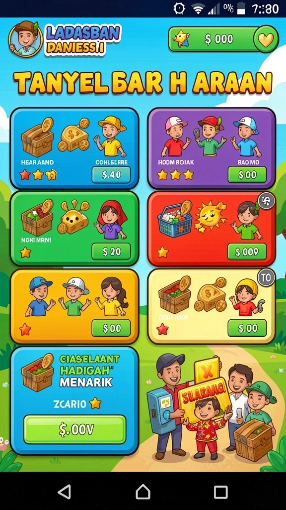 Karakter-karakter unik yang siap bertempur.
