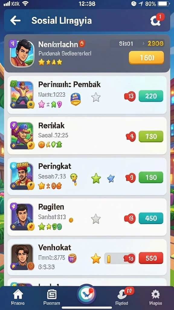 Tampilan level pertama yang menawan.