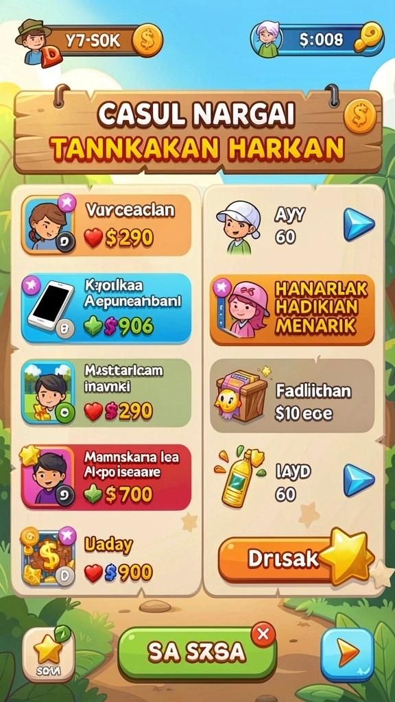 Tangkapan layar menunjukkan fitur bonus yang menggembirakan.
