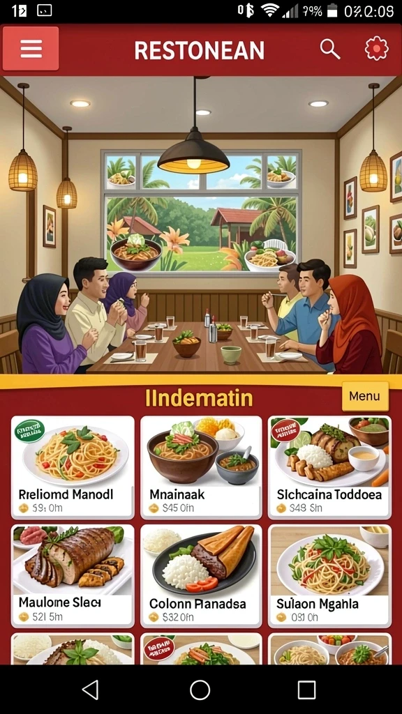 Tangkapan layar dari salah satu tema slot yang populer.