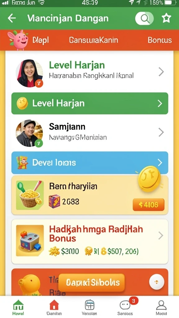 Karakter-karakter unik dengan kemampuan khusus.