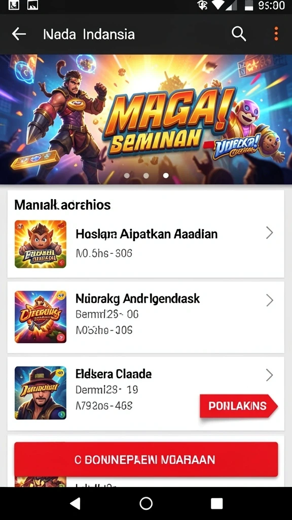 Tampilan karakter yang menarik dan beragam.
