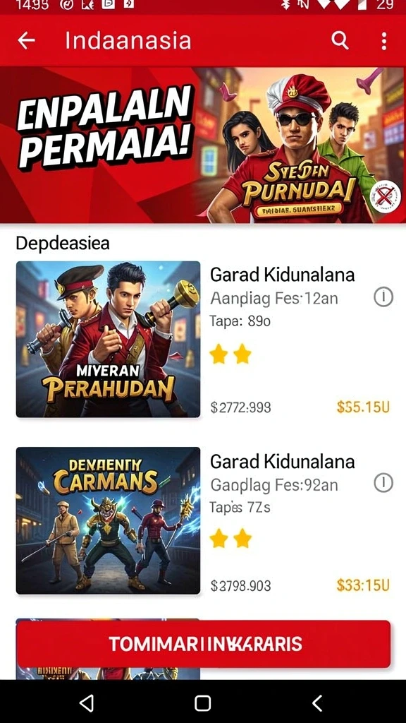 Tampilan antarmuka yang menarik dan intuitif.