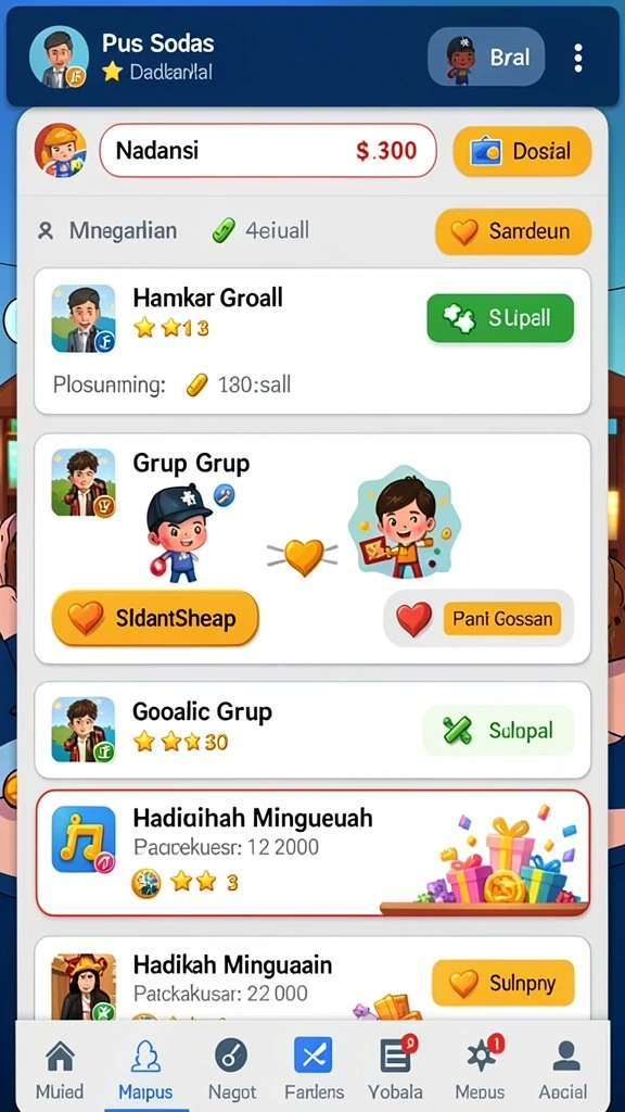 Screenshot fitur event dan promo menarik di HOKITERUS88.