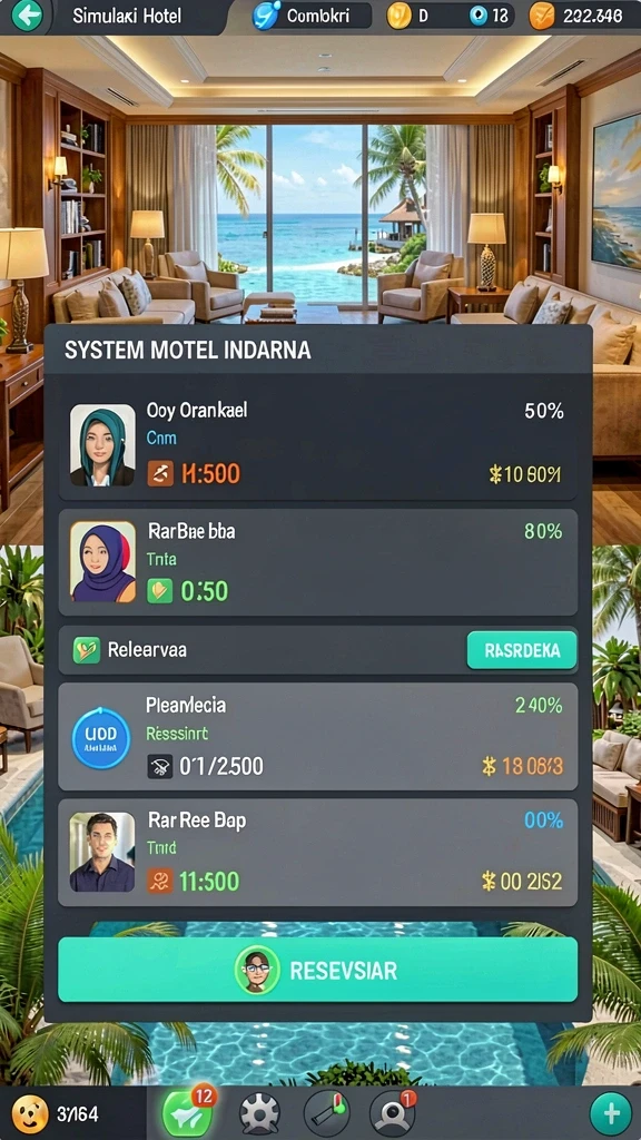 Level menantang yang menguji keterampilan bermain.