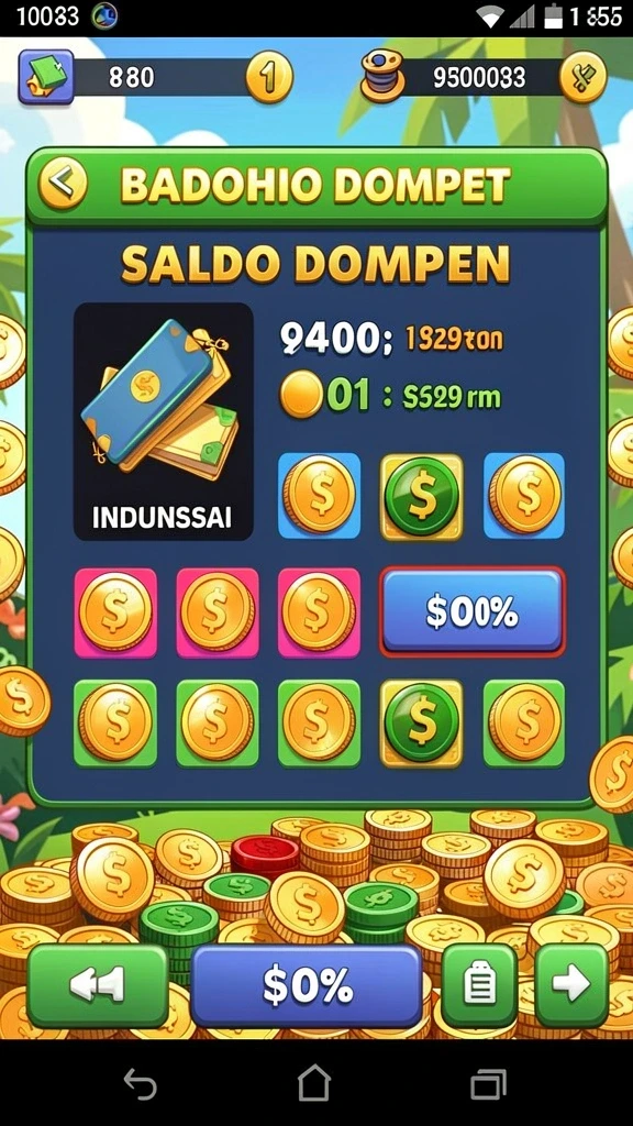Tampilan utama yang memukau dengan pilihan slot menarik.