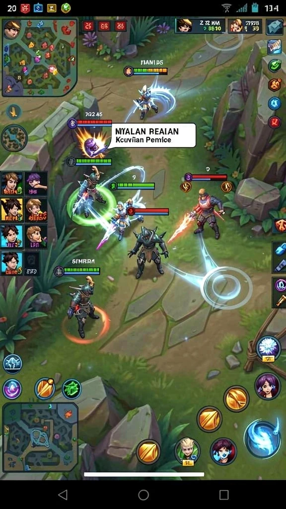 Screenshot saat pemain berkompetisi di level baru.