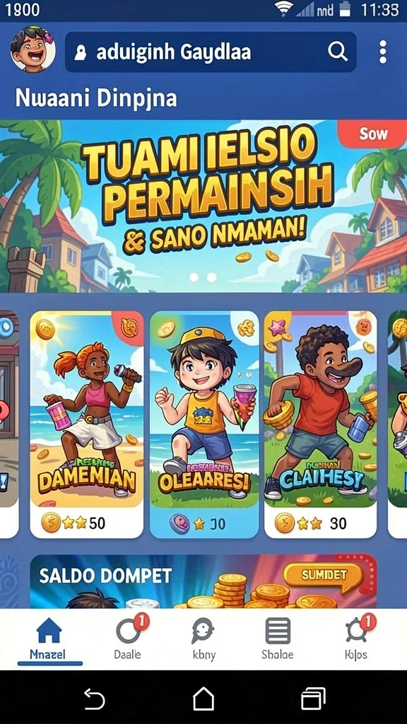 Gameplay seru yang membuat candu.