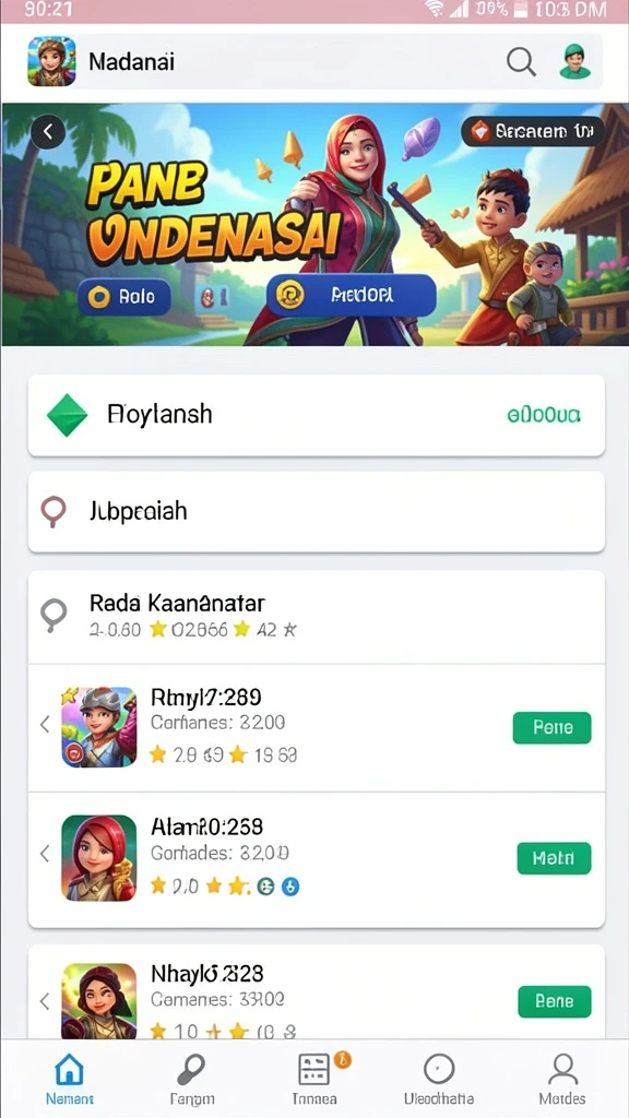 Fitur sosial untuk berinteraksi dengan pemain lain.