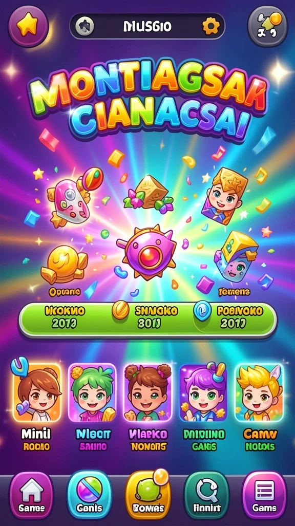 Karakter-karakter unik yang siap untuk dimainkan.