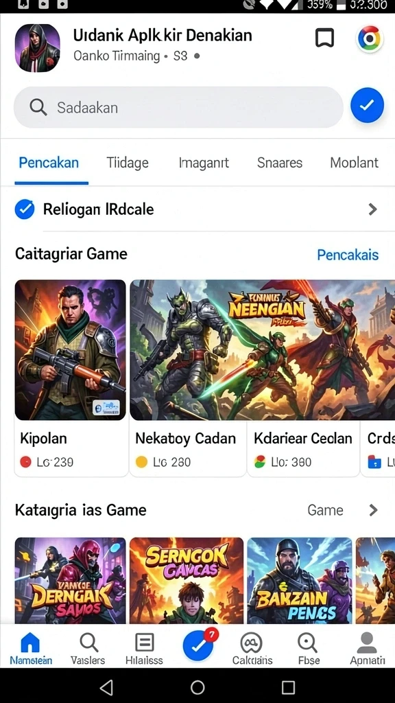 Screenshot dari mode multiplayer yang penuh aksi.