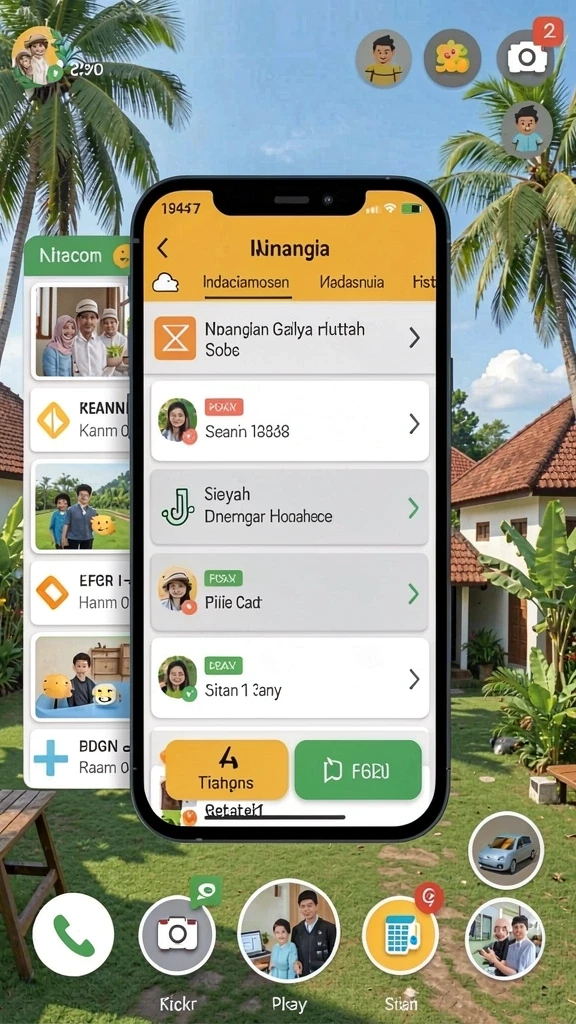Screenshot menunjukkan antarmuka utama OLX888 yang menarik.