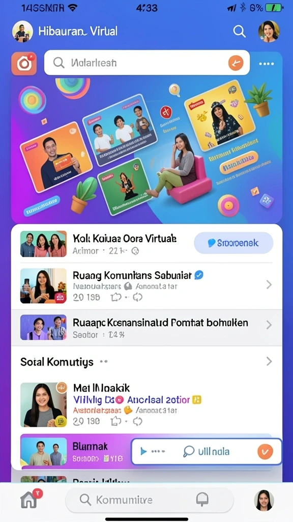 Komunitas aktif yang mendukung pemain.