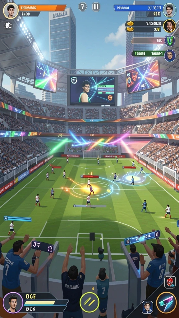 Screenshot gameplay yang menunjukkan tantangan dari level yang berbeda.