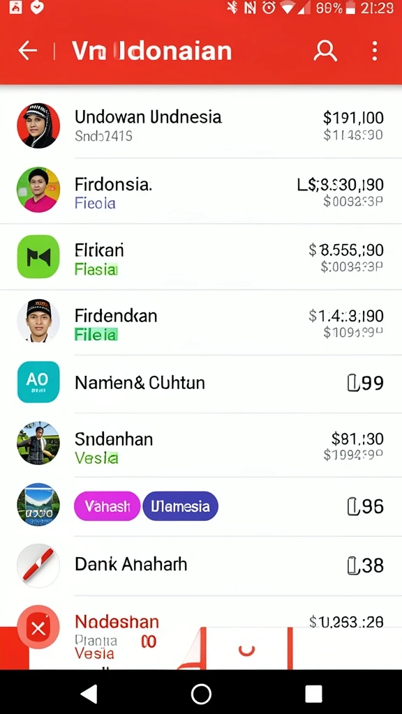 Tampilan antarmuka yang menarik dan mudah digunakan.